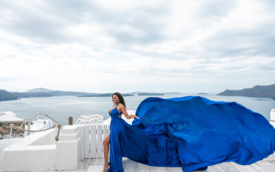 Must-Do: Santorini Flying Dress Photoshoot