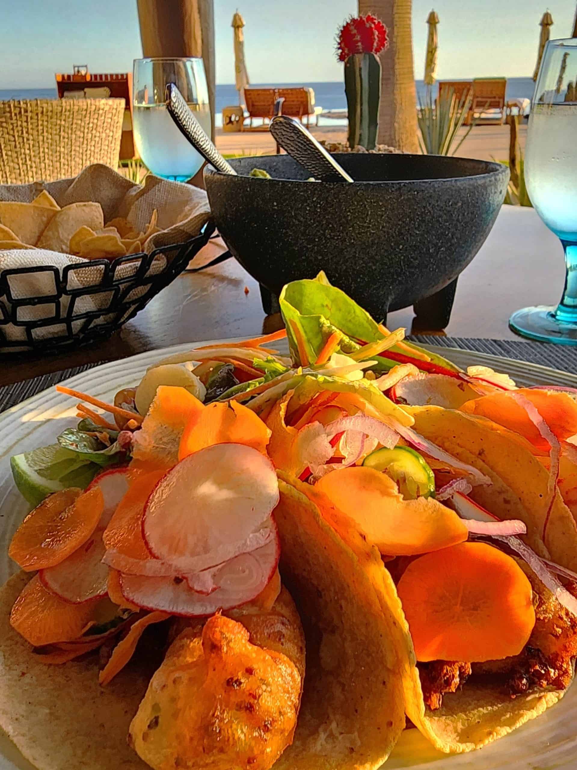Lunch plate at The Beach Club