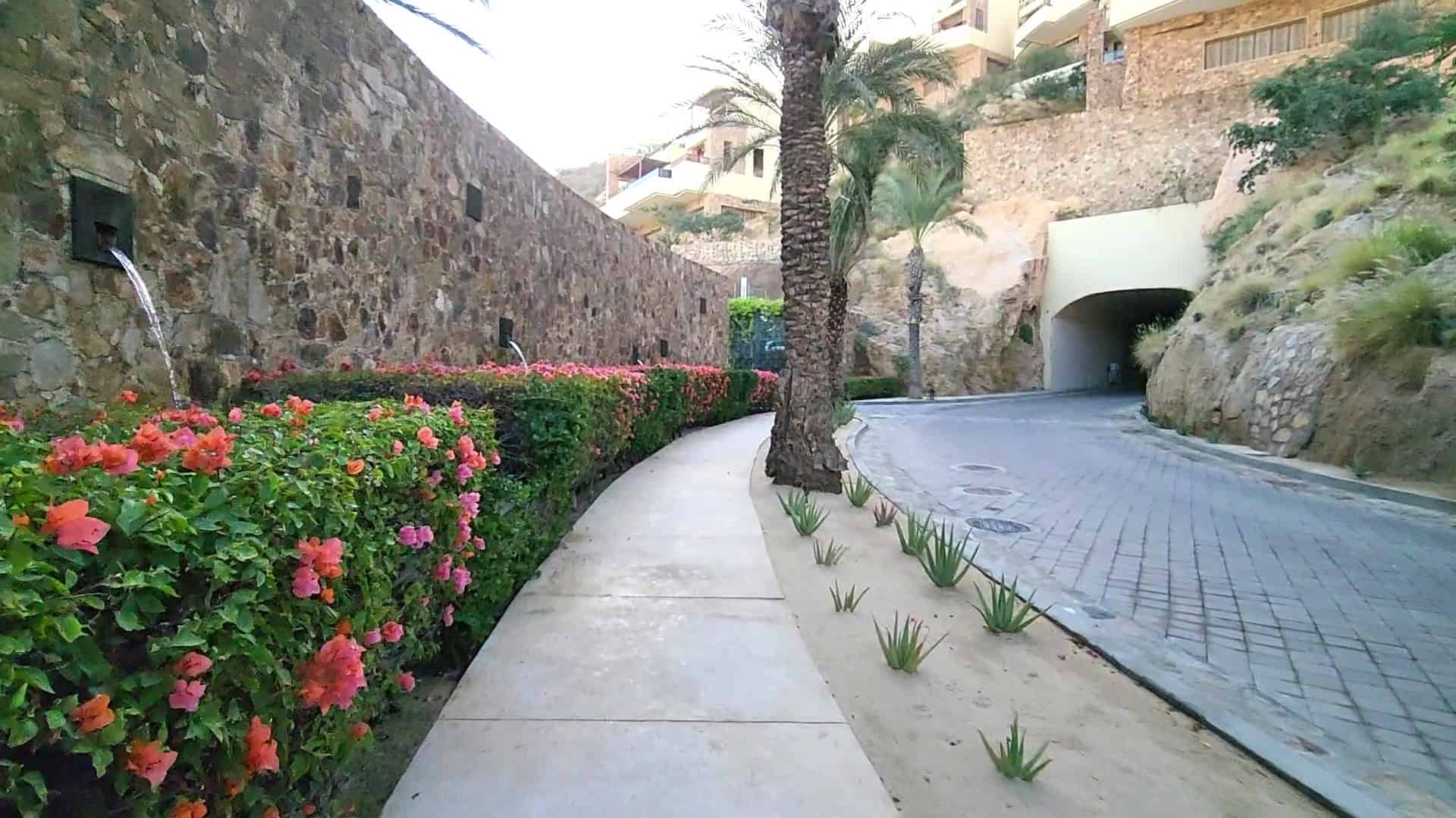 Entrance to resort's private tunnel
