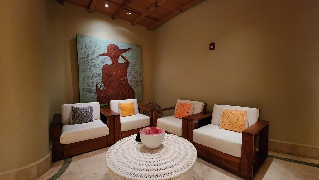Spa seating area